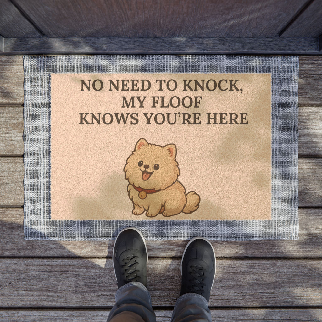 🚪🐾✨ Fußmatte – „Kein Klopfen nötig, mein Flausch weiß, dass du da bist“ Das entzückendste Sicherheitssystem. 