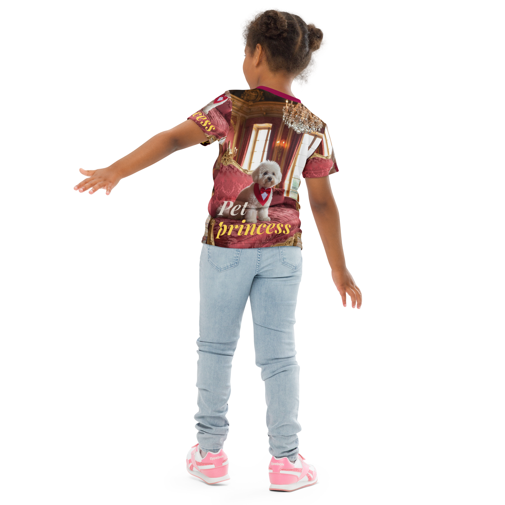 👑🐶✨ Camiseta de niña – “Pet Princess”  Elegancia real… versión perruna.