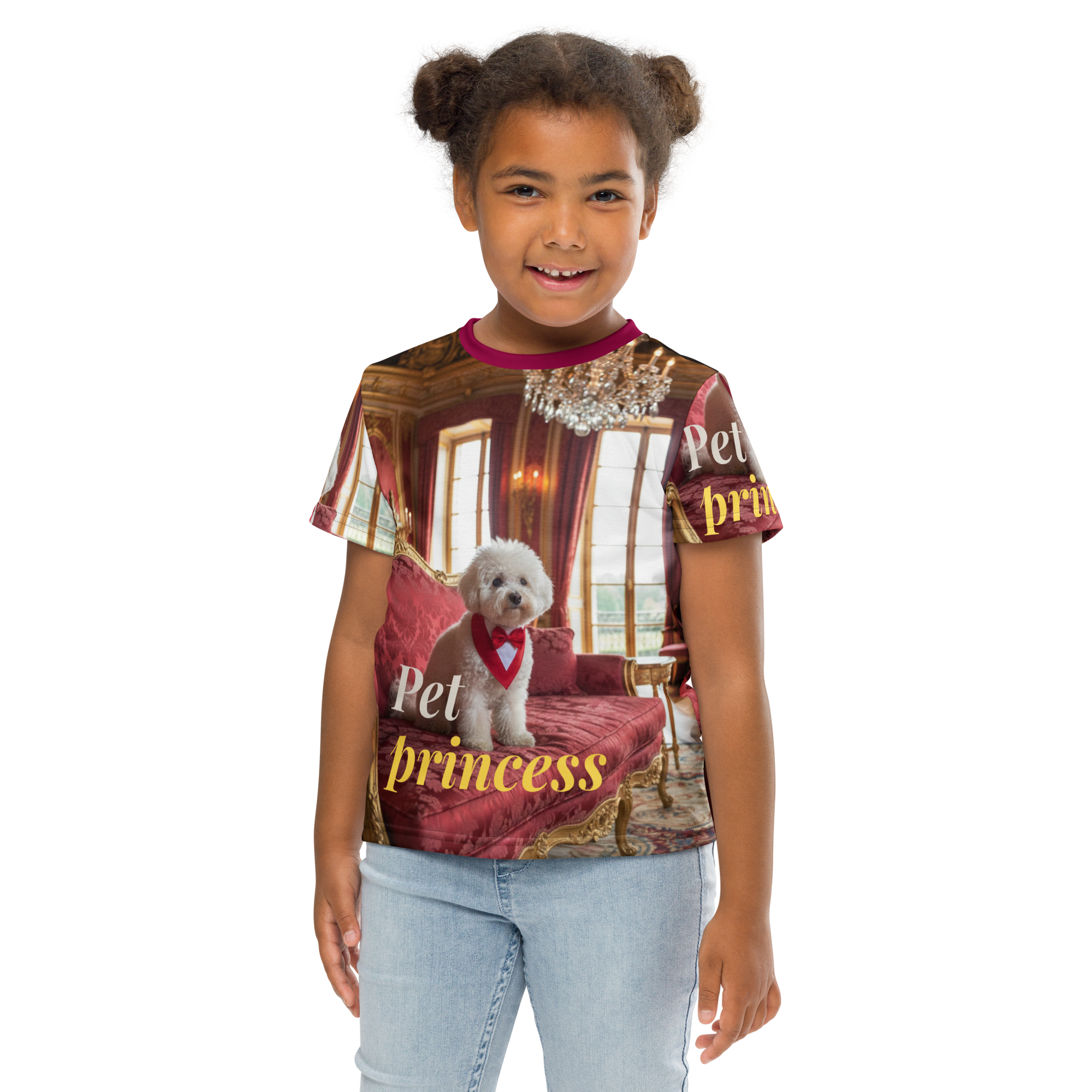 👑🐶✨ Camiseta de niña – “Pet Princess”  Elegancia real… versión perruna.