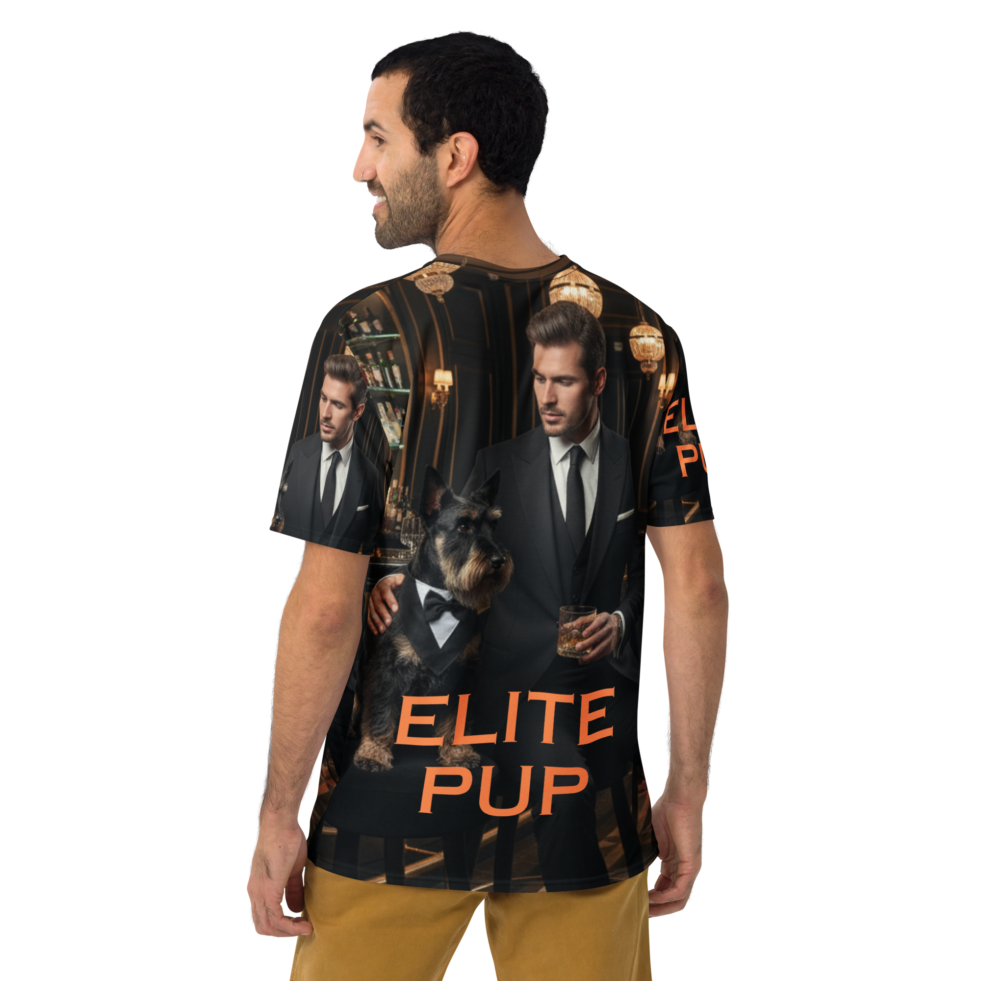 🥃🐶🖤 Camiseta de hombre – “Elite Pup”  Clase, lealtad… y mucho estilo.