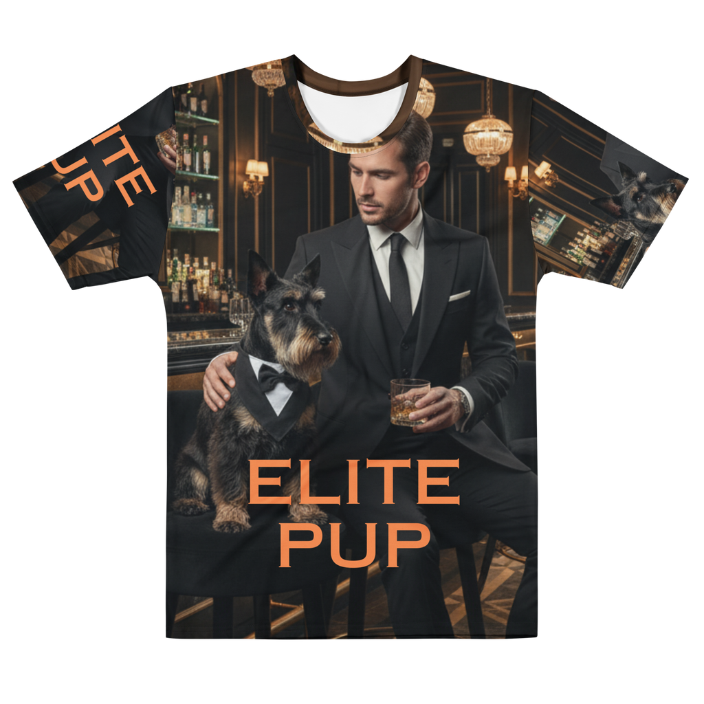 🥃🐶🖤 Camiseta de hombre – “Elite Pup”  Clase, lealtad… y mucho estilo.