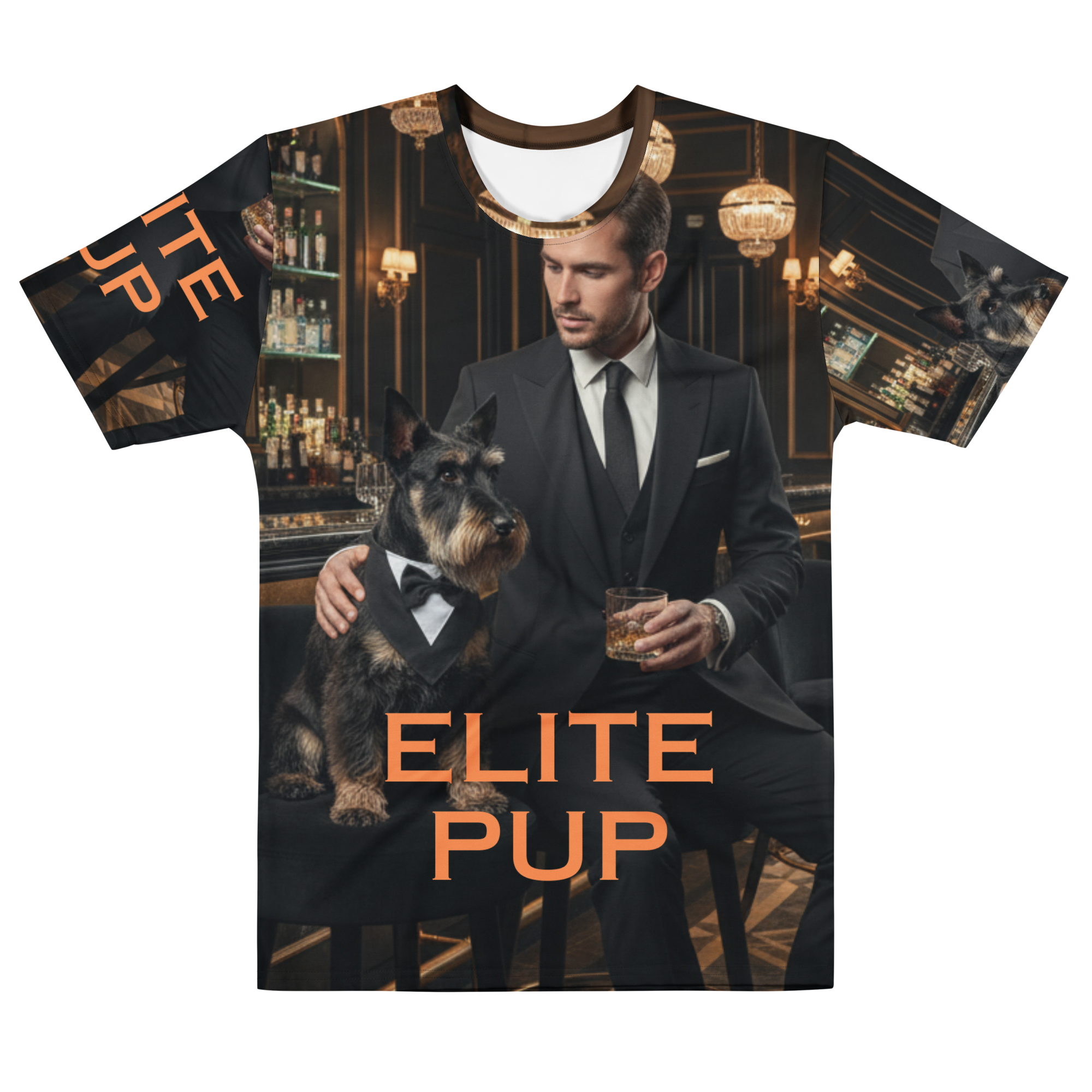 🥃🐶🖤 Camiseta de hombre – “Elite Pup”  Clase, lealtad… y mucho estilo.