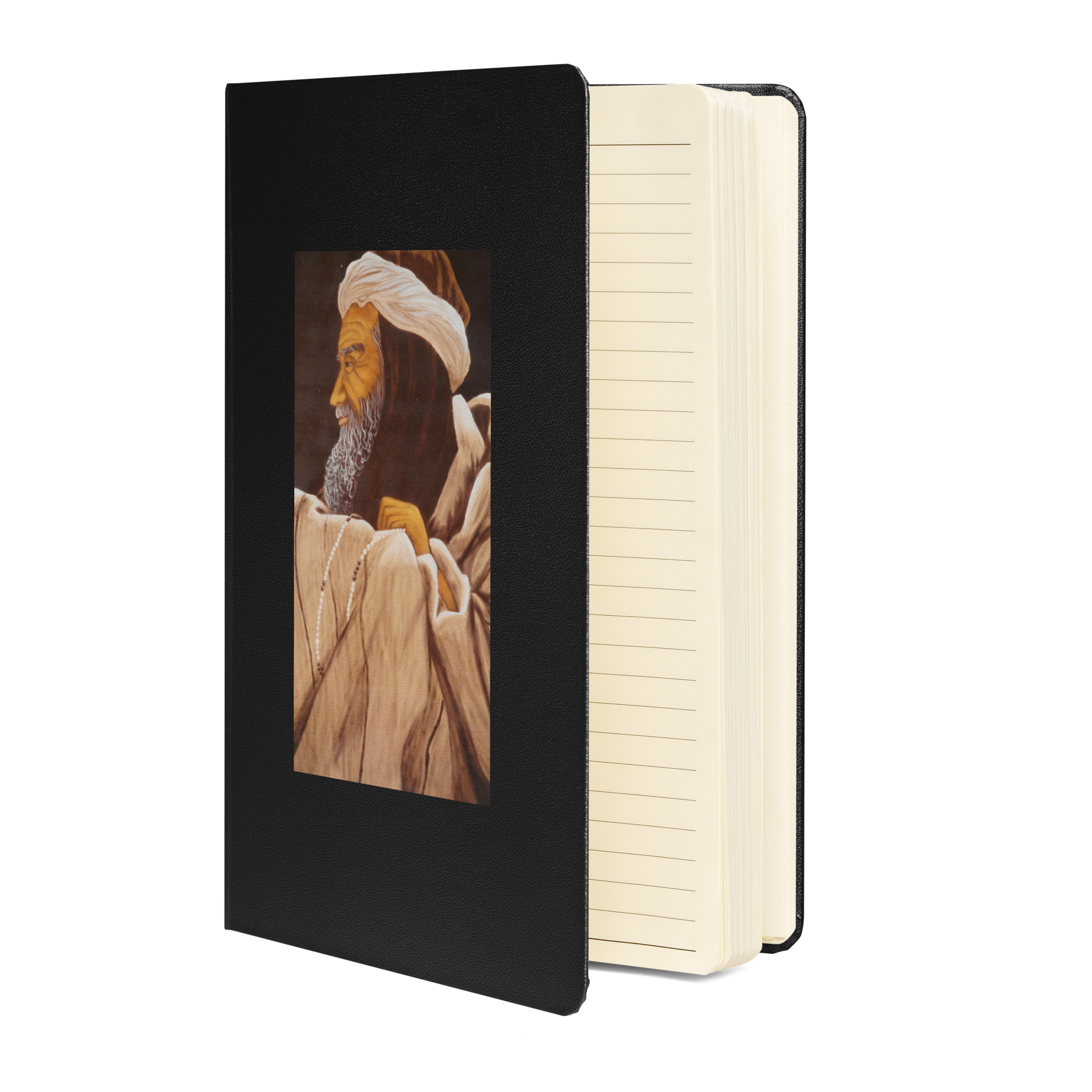 Cuaderno de tapa dura "anciano con rosario"