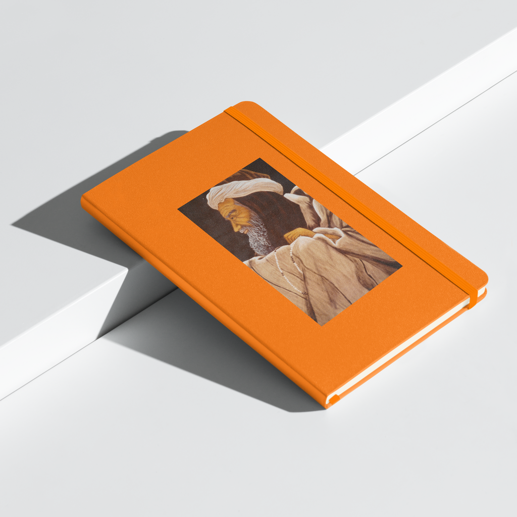 Cuaderno de tapa dura "anciano con rosario"