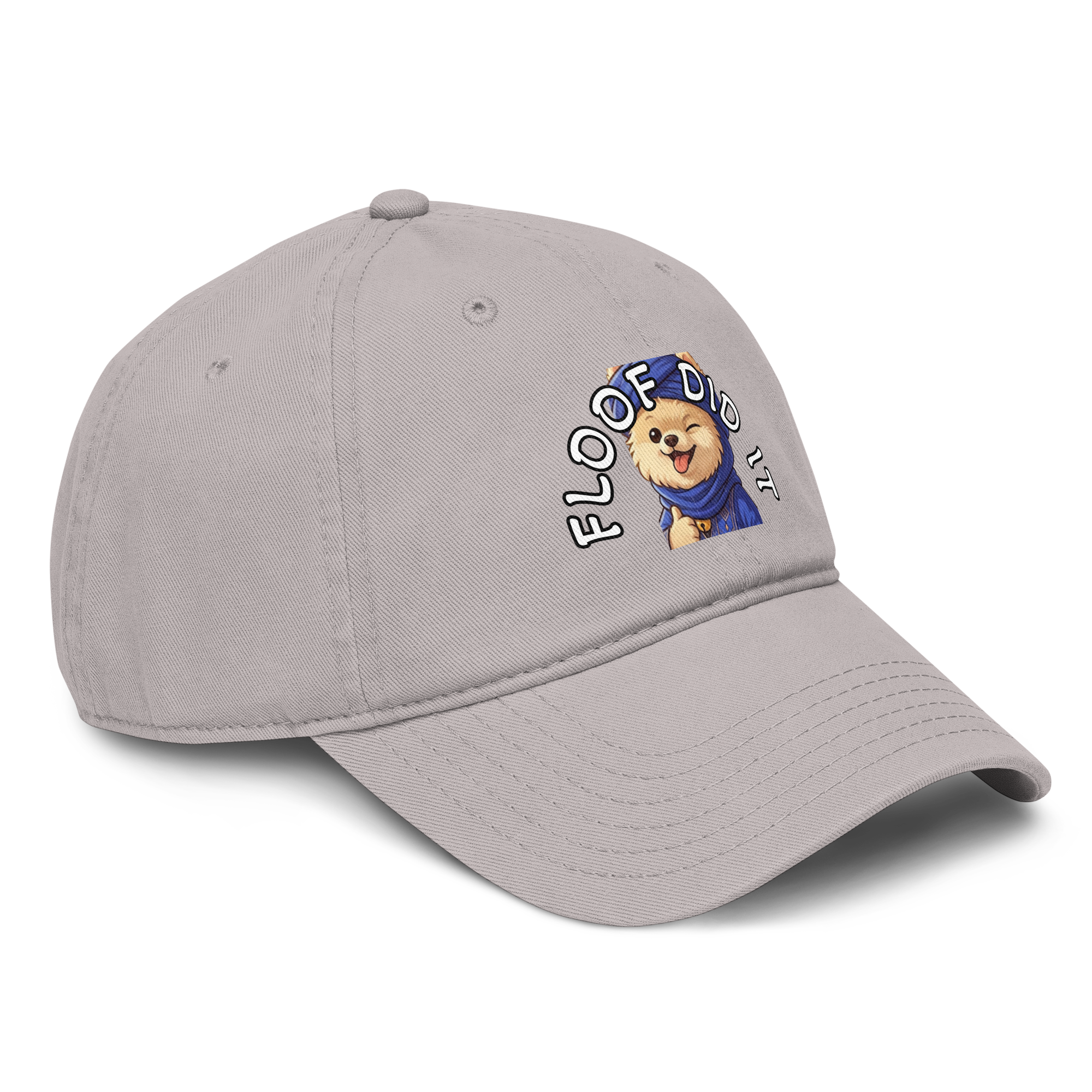🧢🐶🌪️✨ Gorra de béisbol vintage – “Floof Did It: Sand Storm”