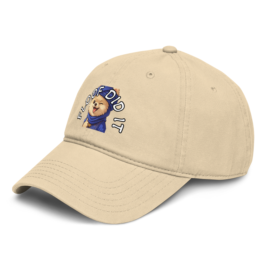 🧢🐶🌪️✨ Gorra de béisbol vintage – “Floof Did It: Sand Storm”