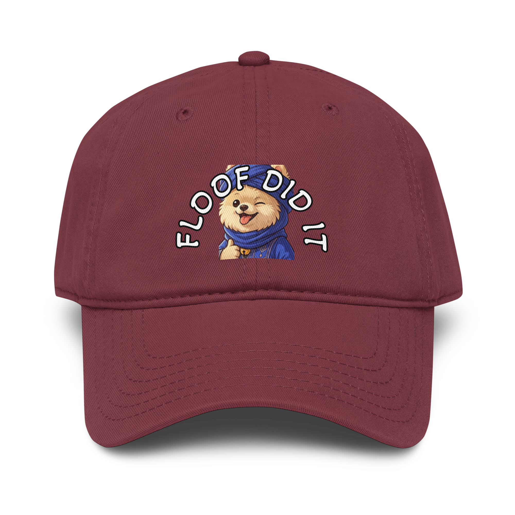 🧢🐶🌪️✨ Gorra de béisbol vintage – “Floof Did It: Sand Storm”