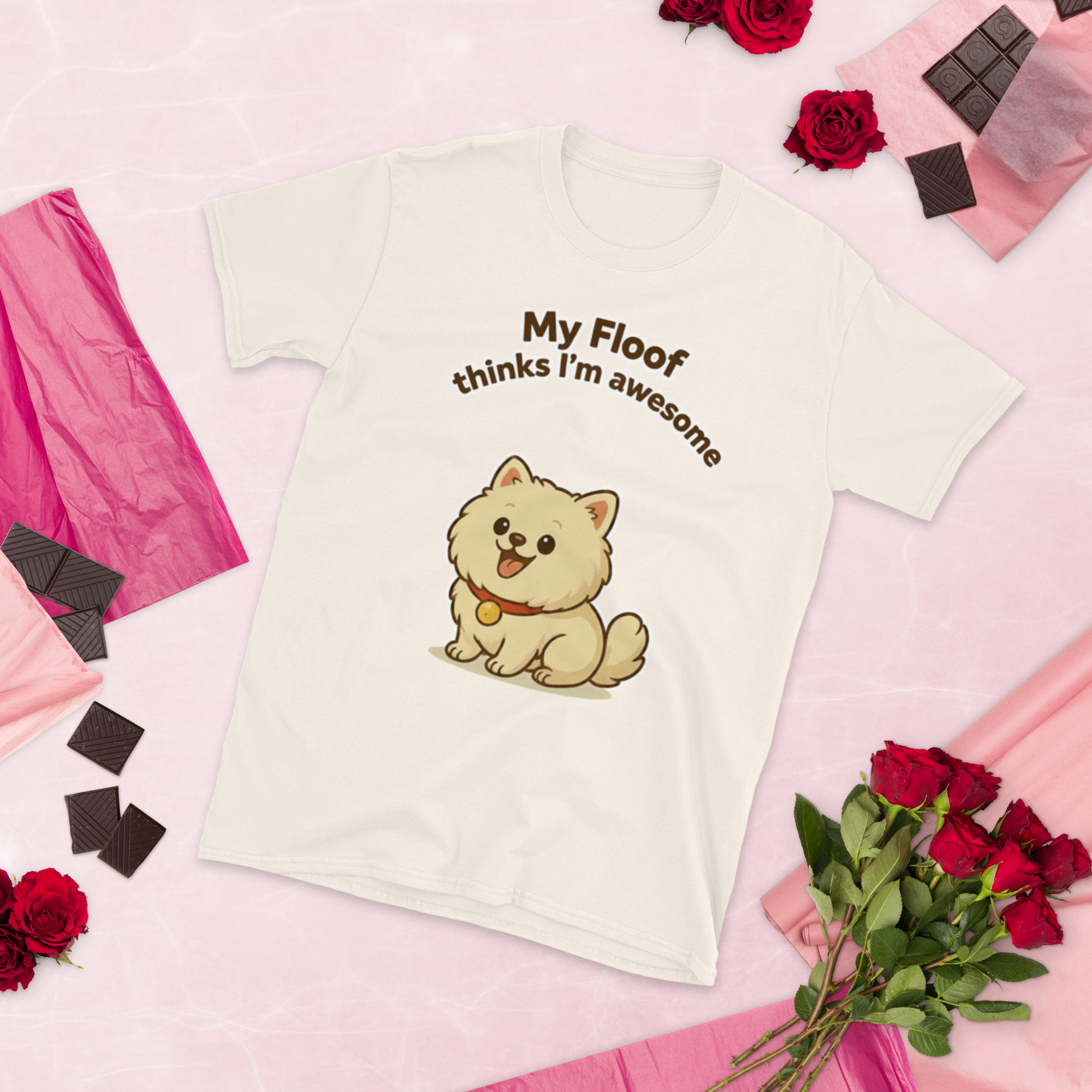 👕🐶😎 T-Shirt – „Mein Flauschball findet mich super“ Und das ist alles, was zählt.