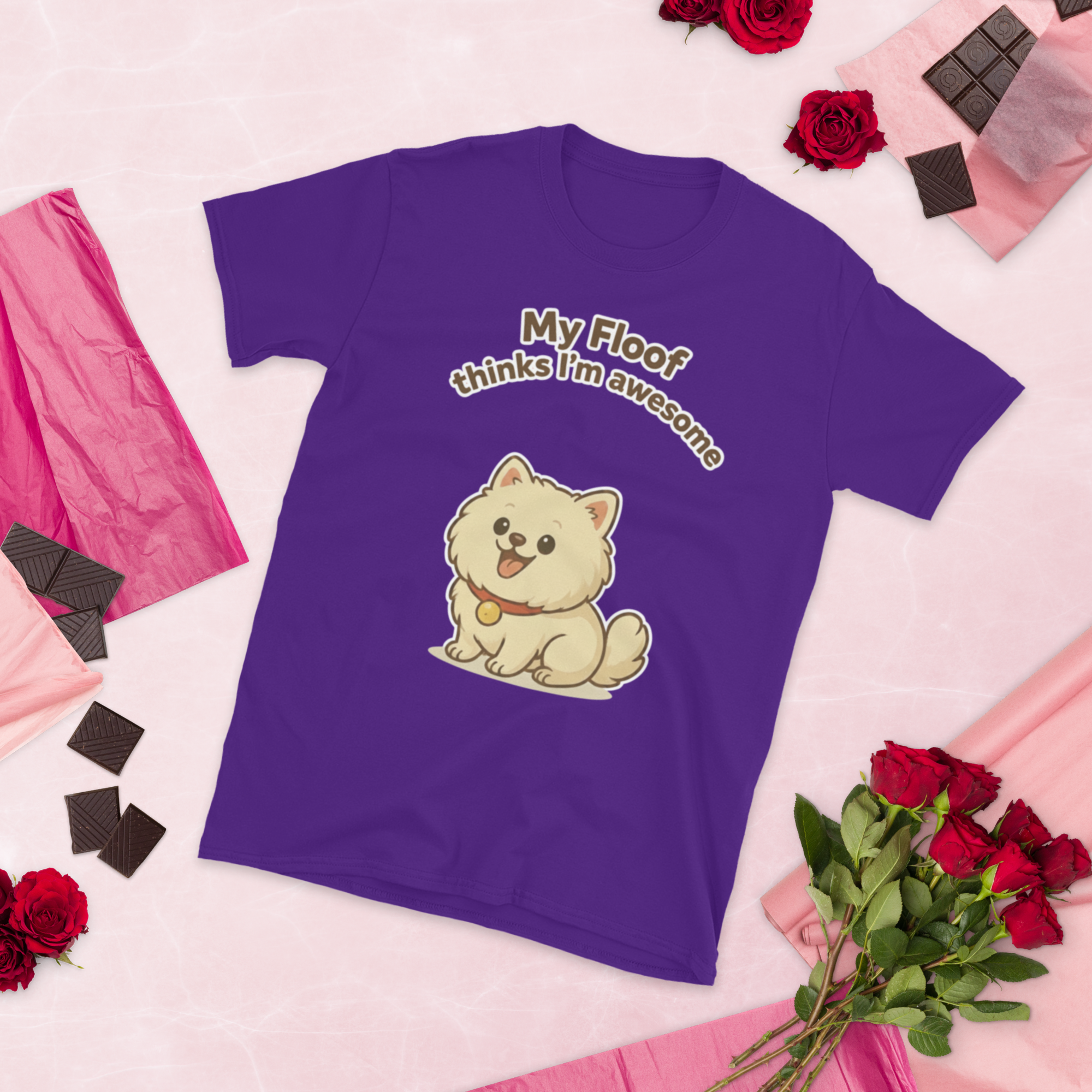 👕🐶😎 T-Shirt – „Mein Flauschball findet mich super“ Und das ist alles, was zählt.