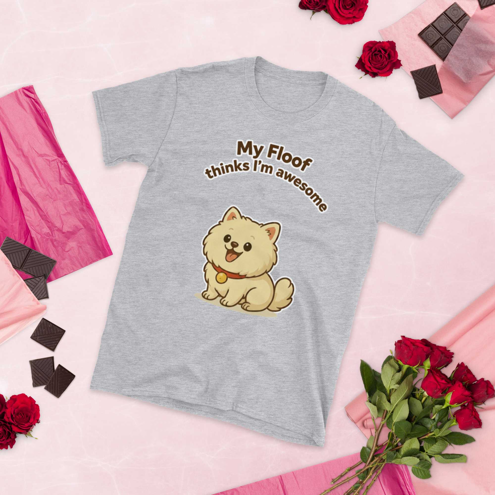 👕🐶😎 T-Shirt – „Mein Flauschball findet mich super“ Und das ist alles, was zählt.