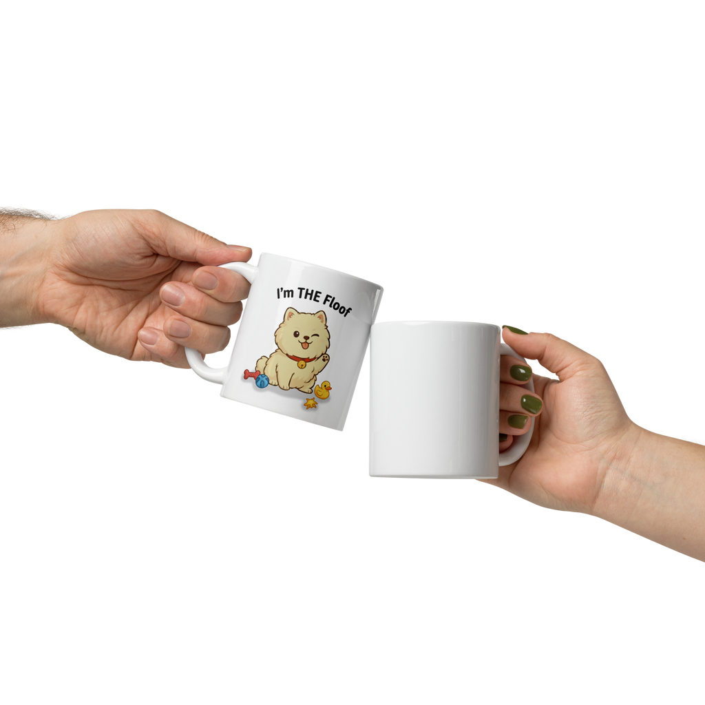 ☕🐶⭐ Strahlend weißer Becher – „Ich bin DER Flausch“ Es ist nicht irgendein Flausch… es ist DER Flausch.