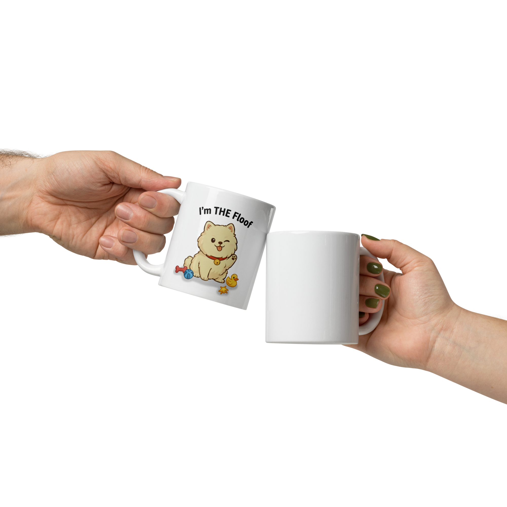 ☕🐶⭐ Strahlend weißer Becher – „Ich bin DER Flausch“ Es ist nicht irgendein Flausch… es ist DER Flausch.