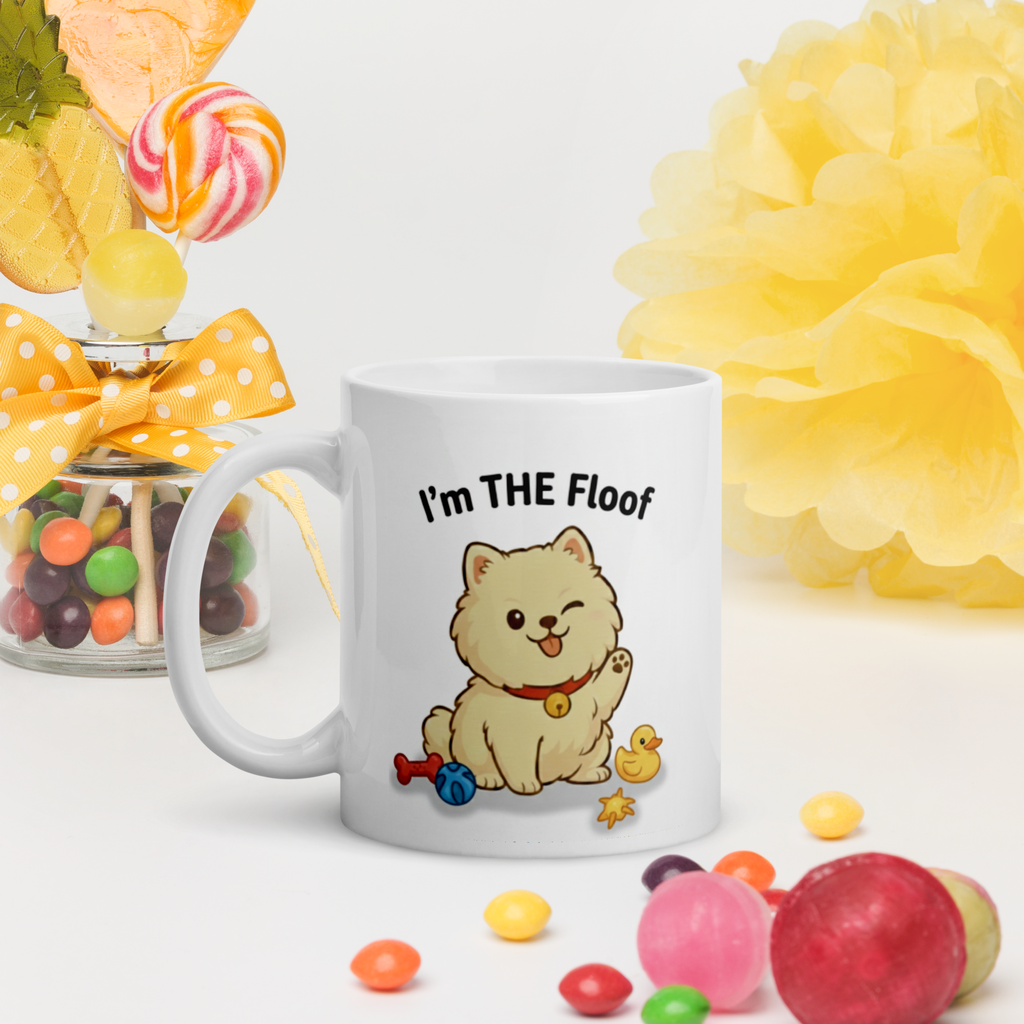 ☕🐶⭐ Strahlend weißer Becher – „Ich bin DER Flausch“ Es ist nicht irgendein Flausch… es ist DER Flausch.