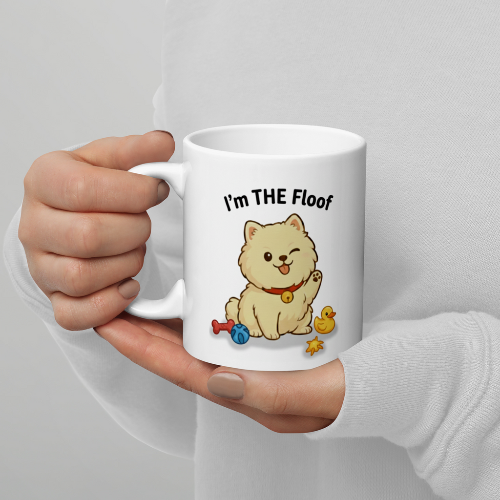 ☕🐶⭐ Strahlend weißer Becher – „Ich bin DER Flausch“ Es ist nicht irgendein Flausch… es ist DER Flausch.