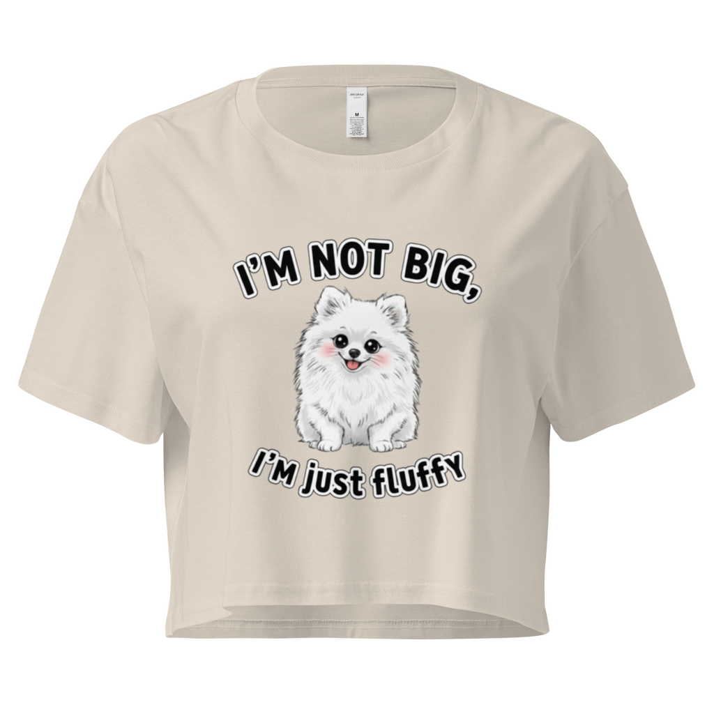 🐶💁‍♀️✨ Crop top para mujer – “I’m Fluffy”  Es esponjosidad nivel legendario.