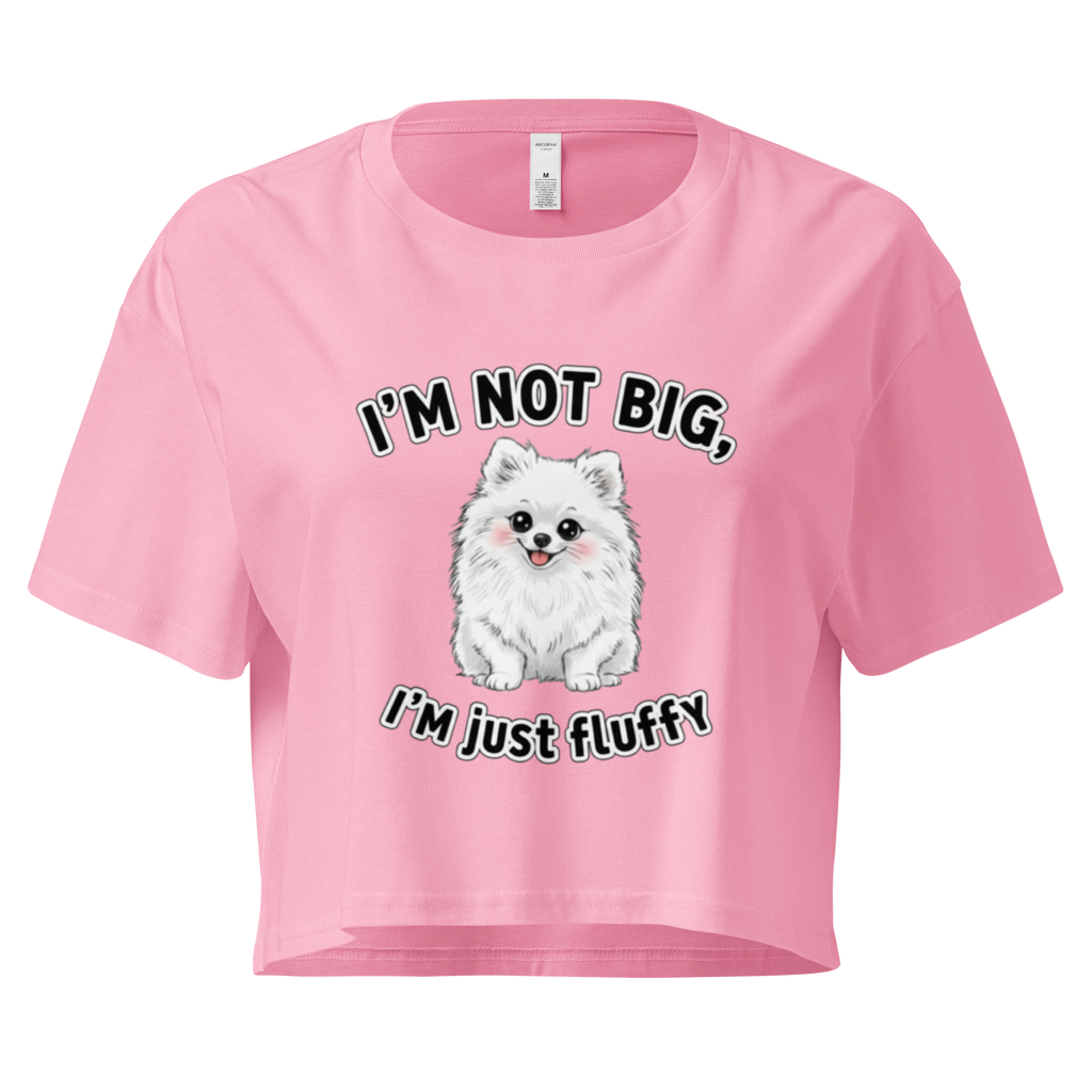 🐶💁‍♀️✨ Crop top para mujer – “I’m Fluffy”  Es esponjosidad nivel legendario.