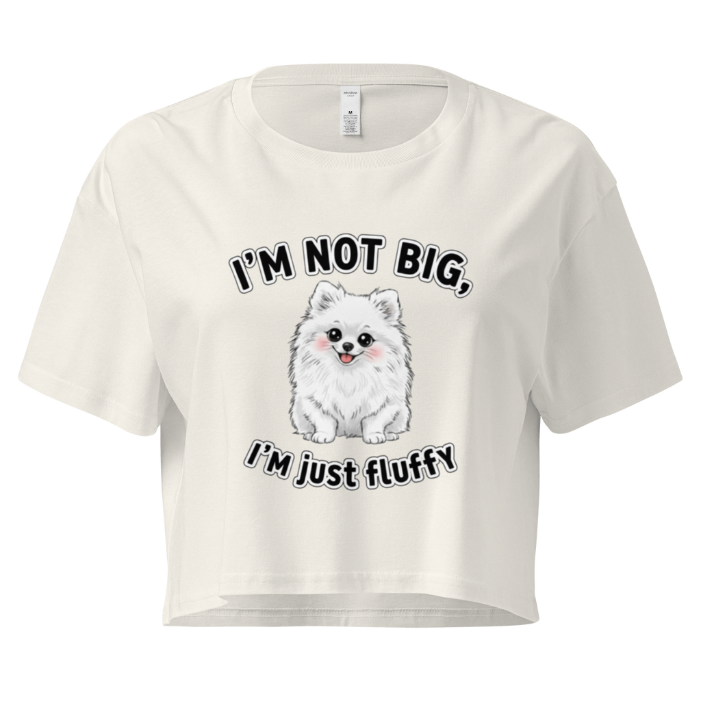 🐶💁‍♀️✨ Crop top para mujer – “I’m Fluffy”  Es esponjosidad nivel legendario.