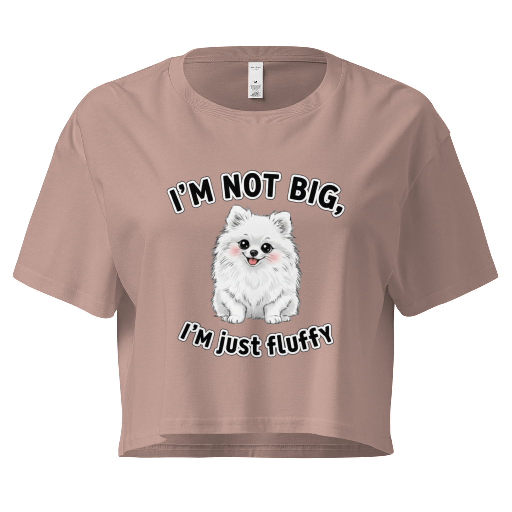 🐶💁‍♀️✨ Crop top para mujer – “I’m Fluffy”  Es esponjosidad nivel legendario.