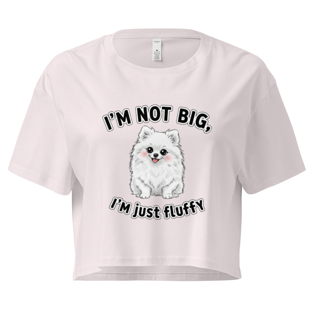 🐶💁‍♀️✨ Crop top para mujer – “I’m Fluffy”  Es esponjosidad nivel legendario.