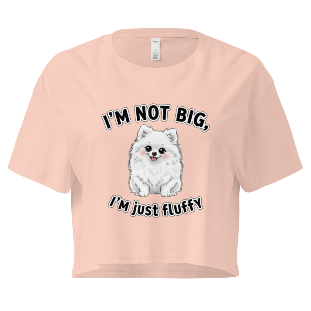 🐶💁‍♀️✨ Crop top para mujer – “I’m Fluffy”  Es esponjosidad nivel legendario.