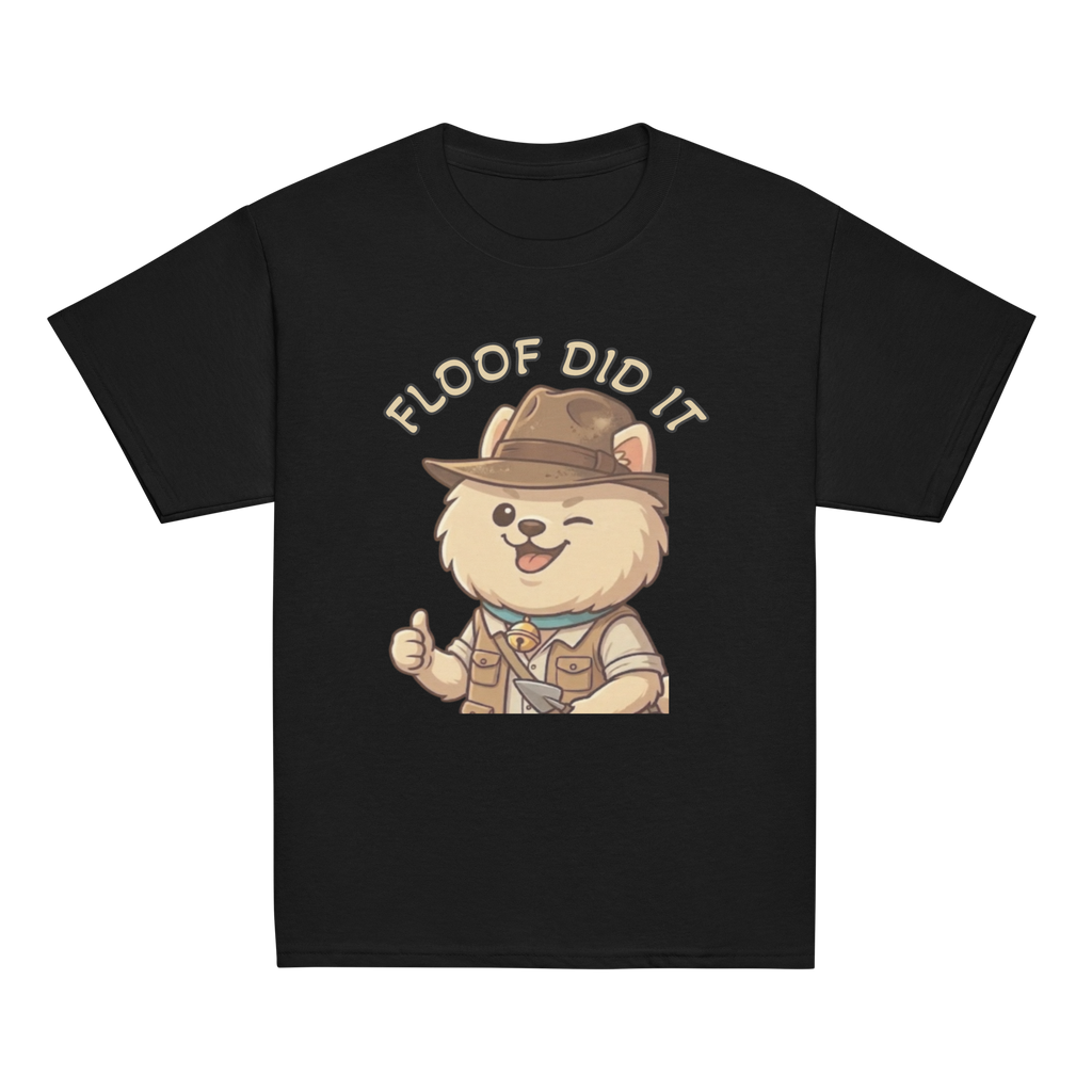 🐶✨👕 Camiseta clásica juvenil – “Floof Did It”
