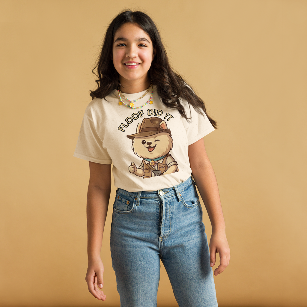 🐶✨👕 Camiseta clásica juvenil – “Floof Did It”