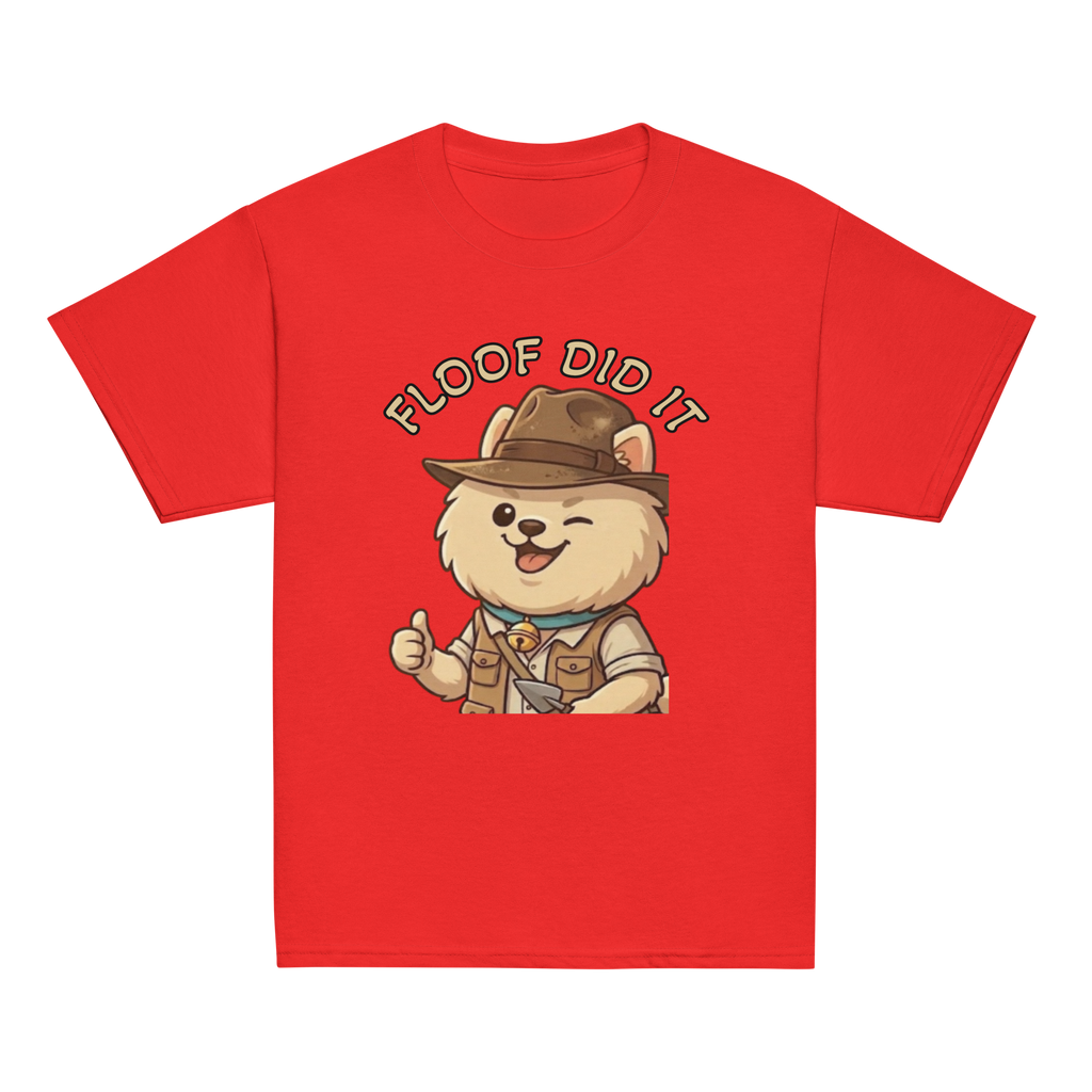 🐶✨👕 Camiseta clásica juvenil – “Floof Did It”