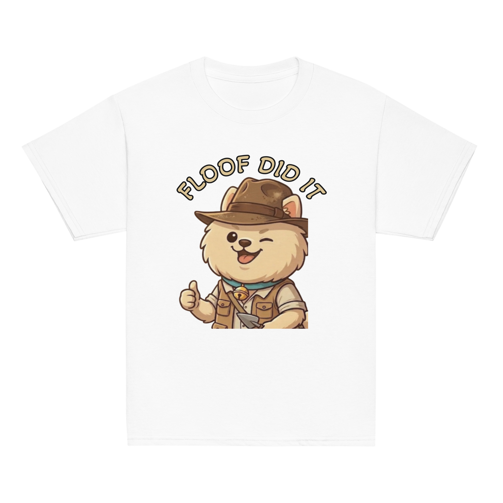 🐶✨👕 Camiseta clásica juvenil – “Floof Did It”